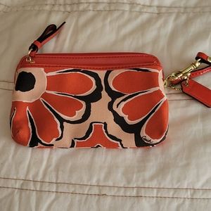 Coach Red Wristlet EUC